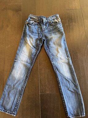 True Religion Kids Distressed Blue Slim Jeans